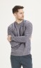 Strickpullover Knowledge Cotton Apparel Valley Twisted Yarn Crew Neck Knit Total Eclipse