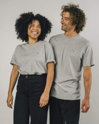 T-Shirt Brava Fabrics Popeye Patch Grey Melange