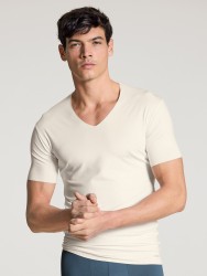 T-Shirt Calida 100% Nature Shirt Star White