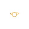 Ring Protsaah Dotted Circle Ring Gold