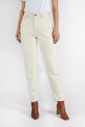 Damen-Jeans Kuyichi Nora Mom Fit Undyed Off White