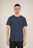 T-Shirt Knowledge Cotton Apparel Alder Basic Insigna Blue Melange
