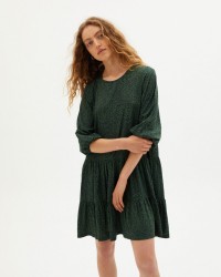 Kleid Thinking Mu Lily Dress Chamaleon Green