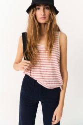 Damen-Tanktop Ecoalf Greta T-Shirt Claret Pink