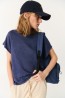 Damen-T-Shirt Ecoalf Ani T-Shirt Blue Indigo
