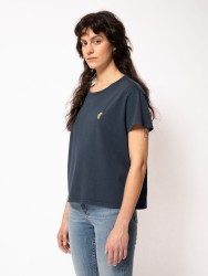 T-Shirt Nudie Jeans Lisa Pina Colada Navy