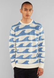 Sweatshirt Dedicated Mora Waves Off-White