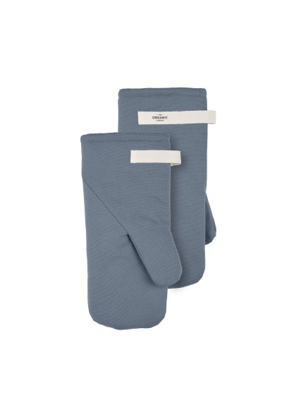Ofenhandschuhe The Organic Company Oven Mitts Grey Blue