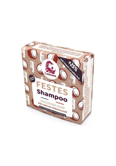 Lamazuna festes Shampoo für trockenes Haar - Kokosöl