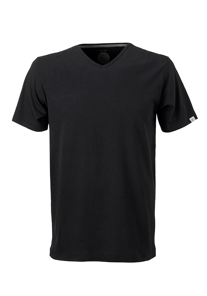 Herren V-Neck T-Shirt ZRCL Basic Black