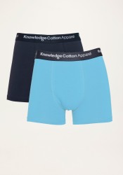 2er-Pack Boxershorts Knowledge Cotton Apparel Maple Alaskan Blue