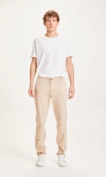 Stretch-Chinos Knowledge Cotton Apparel Chuck Light Feather Gray