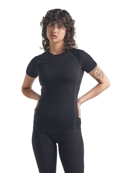 Damen-Sportshirt BodyFitZone™ icebreaker 150 Zone Black