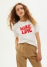 T-Shirt Thinking Mu Make Love White