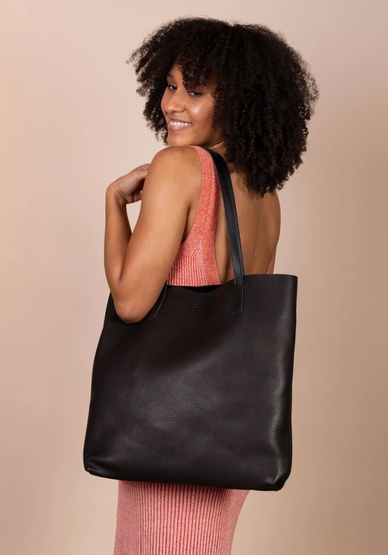 Leder-Shopper O My Bag Georgia Soft Grain Leather Black