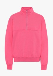 Quarter-Zip Sweatshirt Colorful Standard Bubblegum Pink