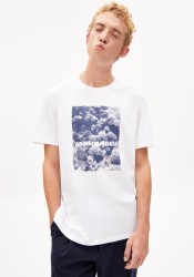 T-Shirt Armedangels Aadon Corals White