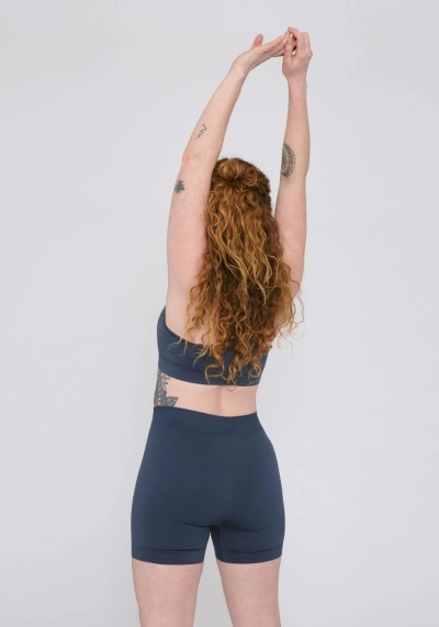 Yoga-Shorts Organic Basics Active Yoga Shorts Dusty Blue