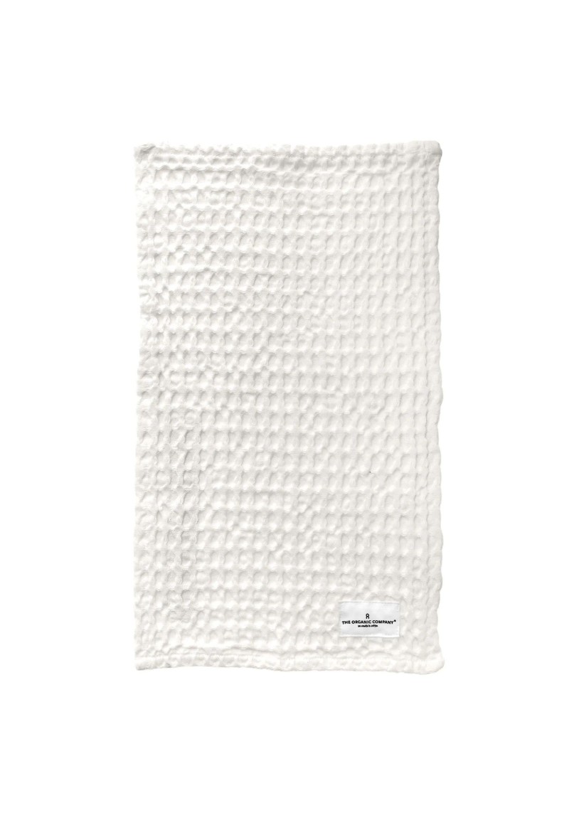 Waschlappen The Organic Company Big Waffle Wash Cloth natural white