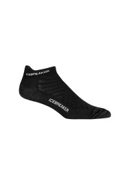 Sportsocken Merino Run+ icebreaker Ultralight Micro Socks Black/Snow