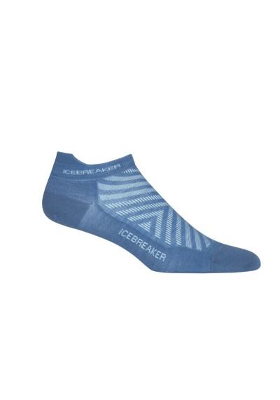 Sportsocken Merino Run+ icebreaker Ultralight Micro Socks Azul/Haze
