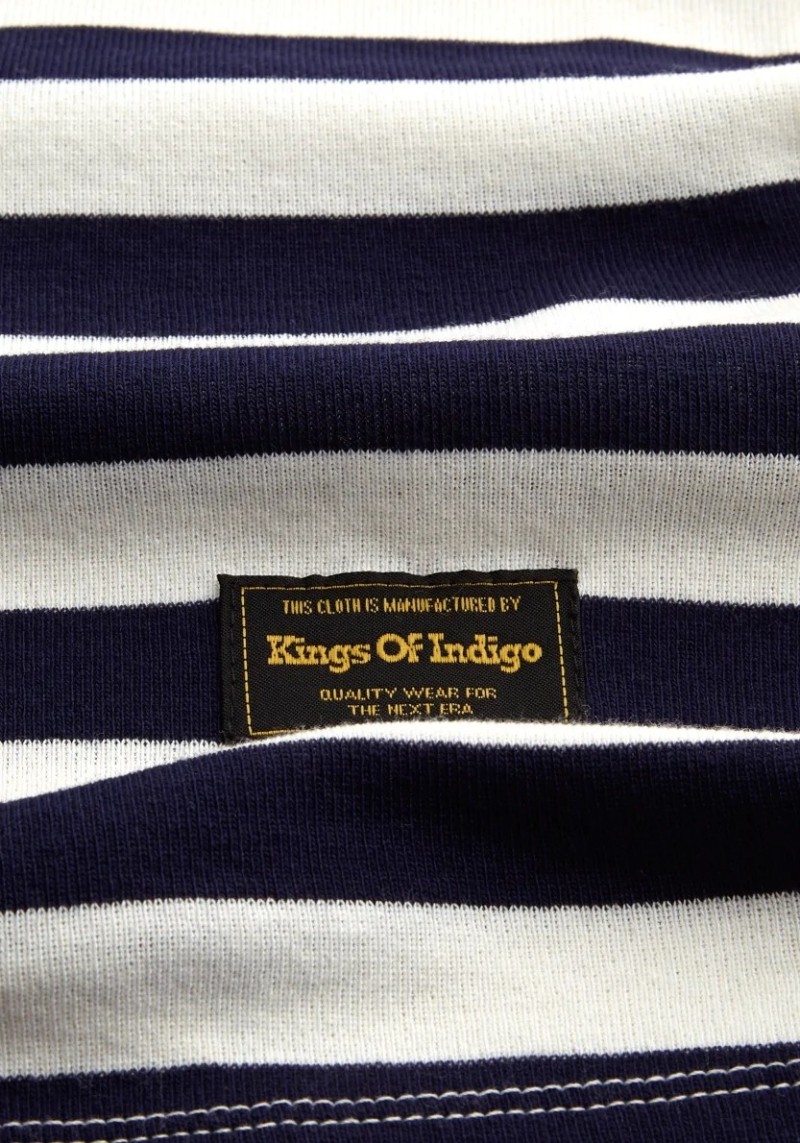 T-Shirt Kings Of Indigo Darius Stripe Navy