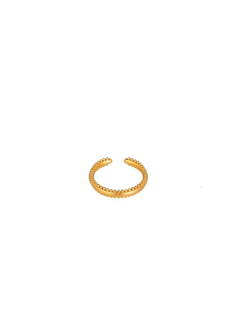 Ring Protsaah Dotted Band Ring Gold