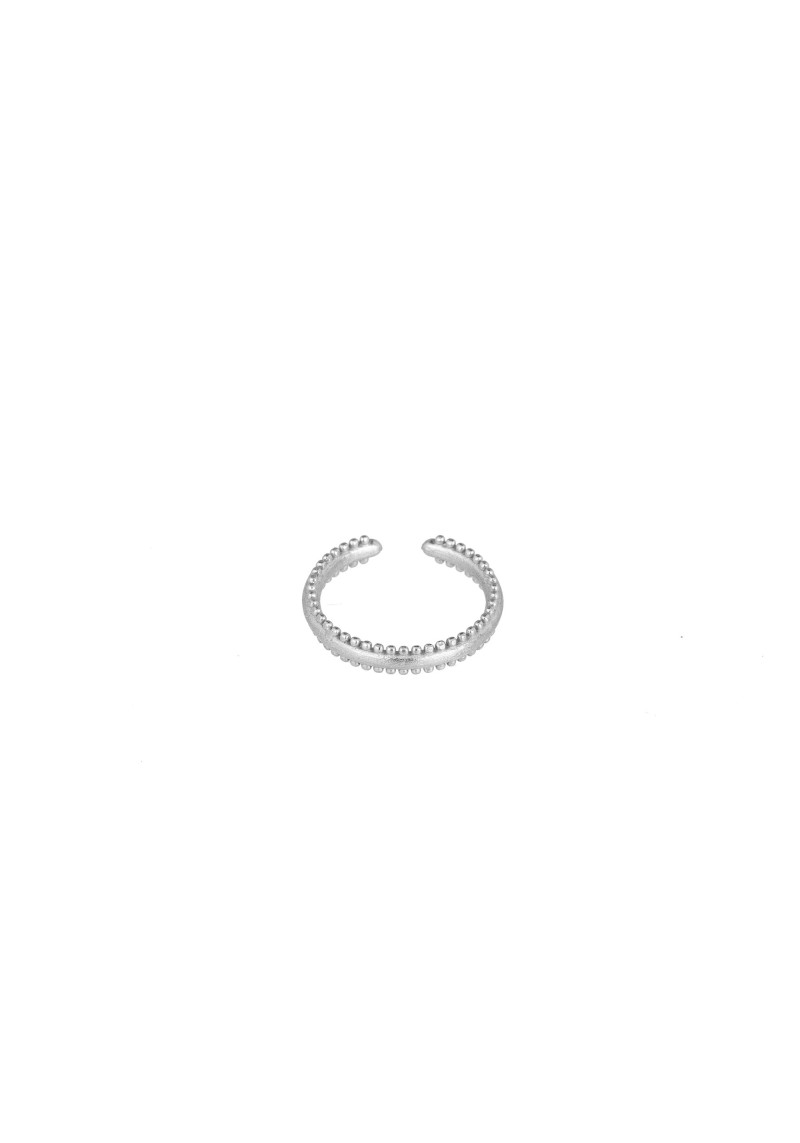 Ring Protsaah Dotted Band Ring Silver