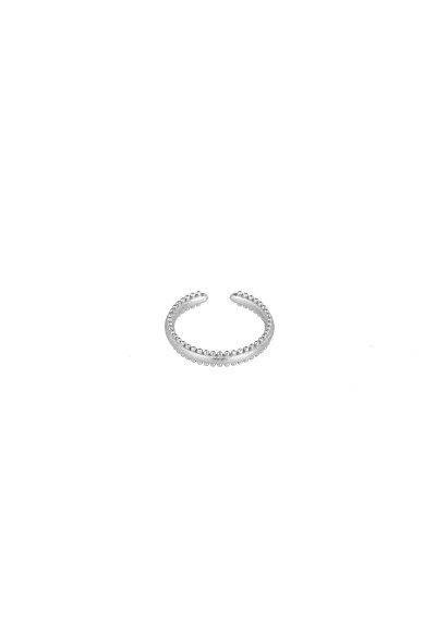Ring Protsaah Dotted Band Ring Silver