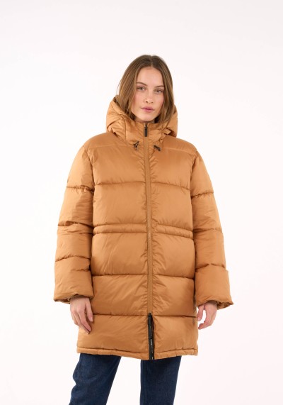 Puffer-Jacke Knowledge Cotton Apparel Mid Thermo Active Brown Sugar