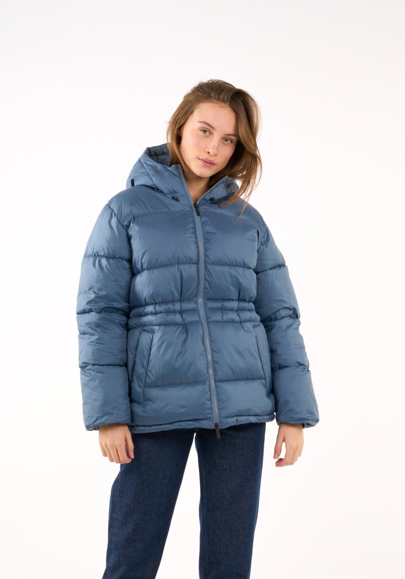 Puffer-Jacke Knowledge Cotton Apparel Short Thermo Active China Blue