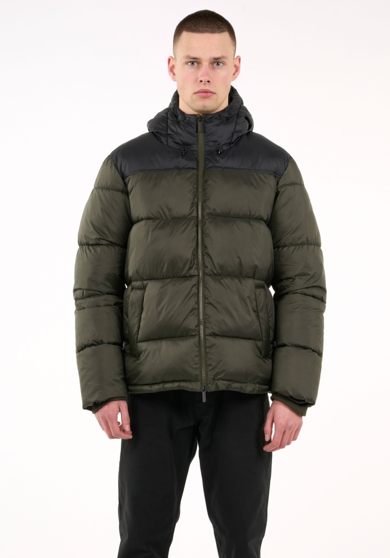 Daunenjacke Knowledge Cotton Apparel Thermore Puffer Forrest Night