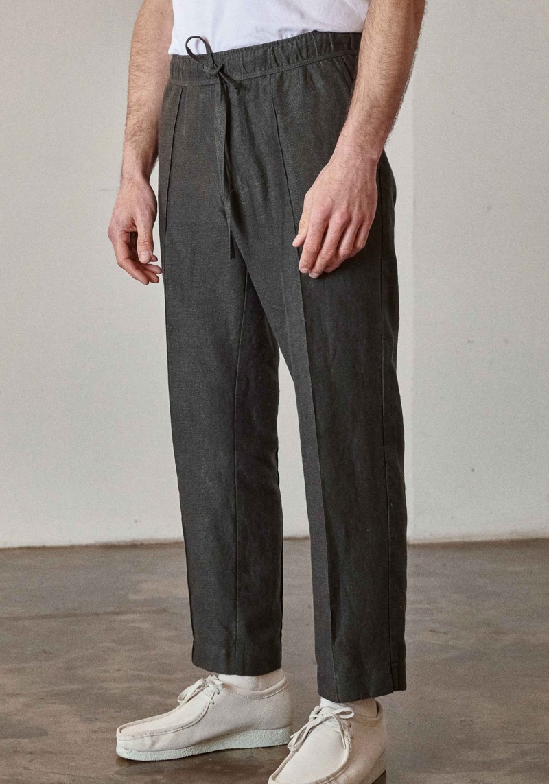 Hose About Companions Max Trousers Steel Winter Linen