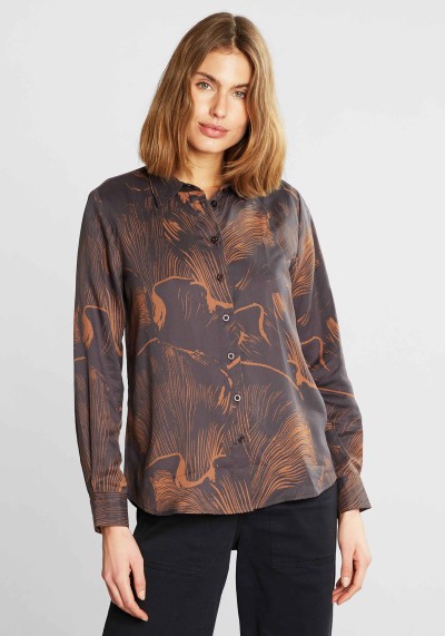 Bluse Dedicated Dorothea Oyster Brown