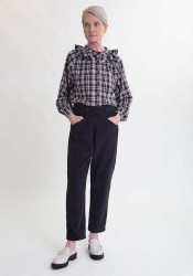 Hose Beaumont Organic Erica Organic Cotton Cord Trousers Charcoal
