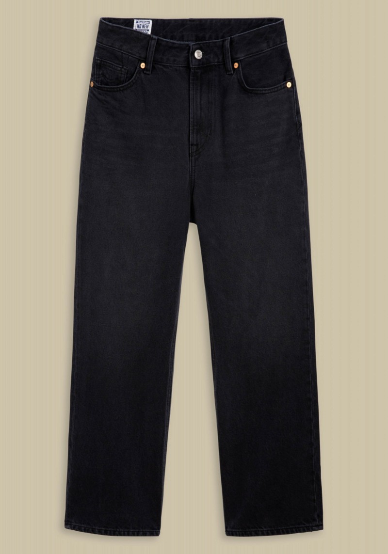 Jeans Kings Of Indigo Liora Cropped Clean Recycled Worn Black