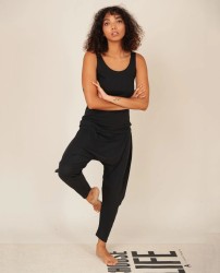 Yoga-Hose Beaumont Organic Yoga Harems Trousers Black