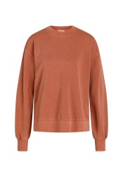 Sweatshirt Knowledge Cotton Apparel A-Shape Fashion Sweat Nuance By Nature™ Autumn Leaf