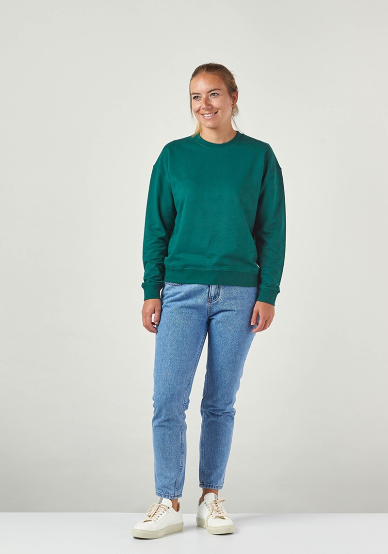 Damen-Sweater ZRCL Basic Green