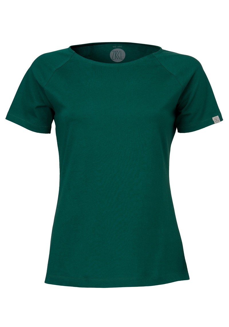 Damen Raglan T-Shirt ZRCL Basic Solid Green