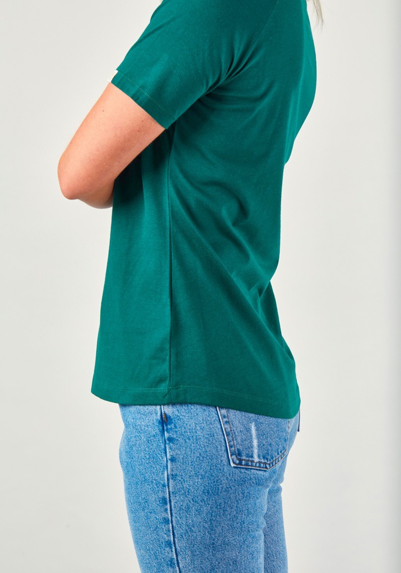 Damen Raglan T-Shirt ZRCL Basic Solid Green
