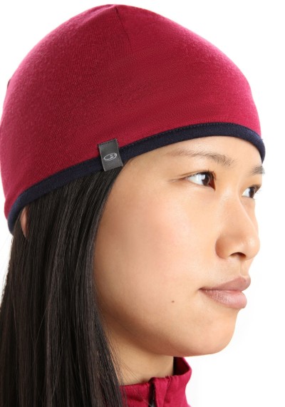 Sportmütze icebreaker Pocket Hat Unisex Cherry/Midnight Navy