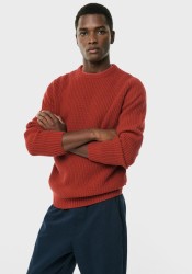 Strickpullover Ecoalf Trim Chilly Red